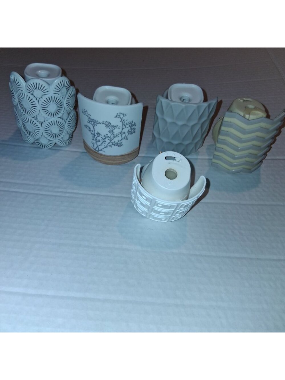 Set Of 5 Yankee Candle Plug-In Wax Warmer Bases Variety Of Designs